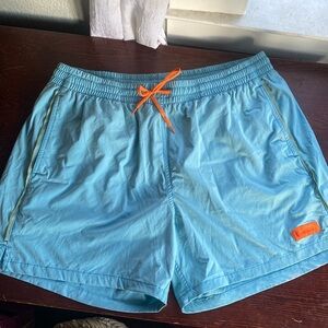 Cotopaxi Mens Brinco 5" Shorts Size Large Blue Orange Hybrid Swim Trunks Utility